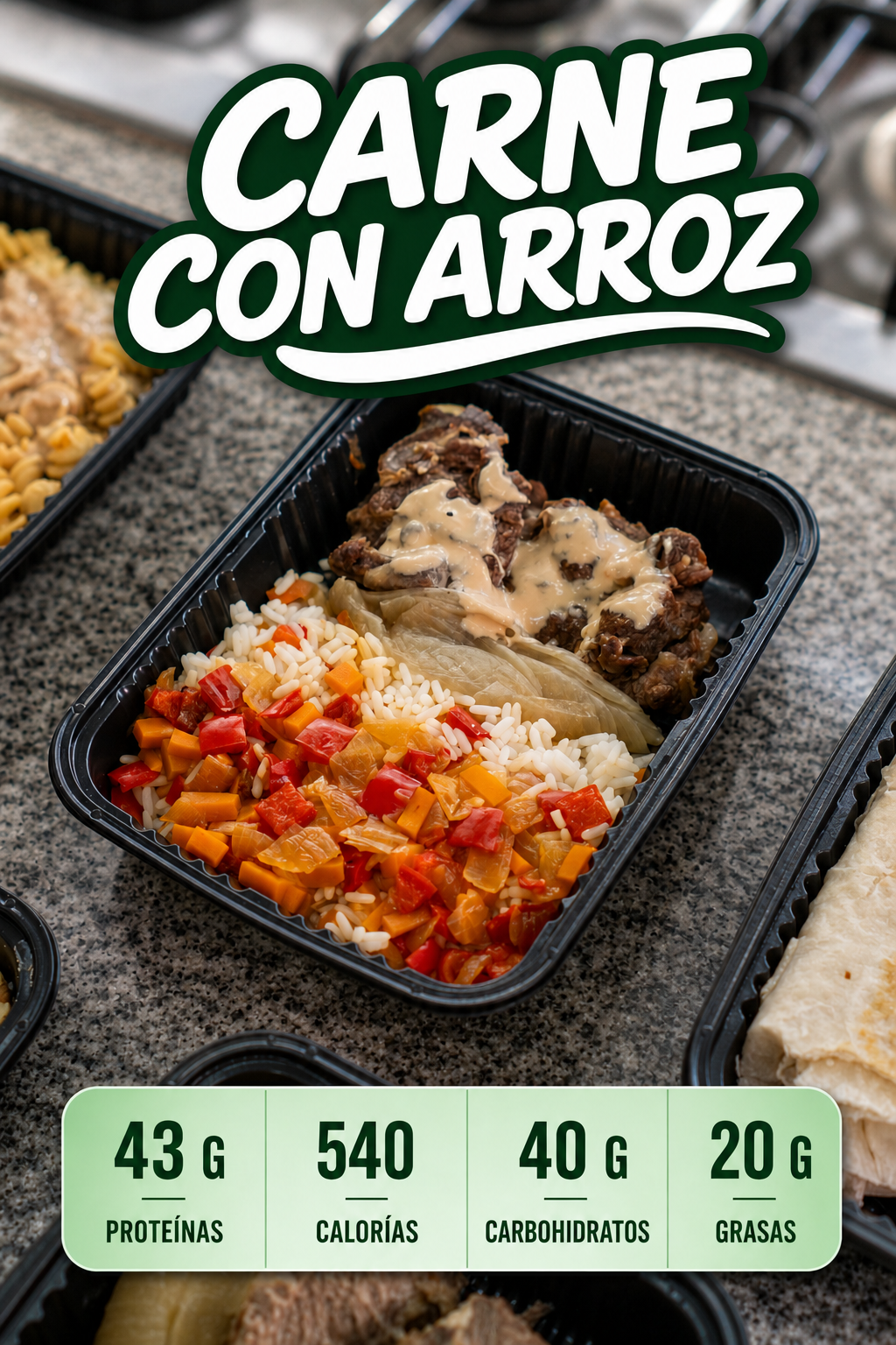 Comida proteica KOBA lista para resolver comidas